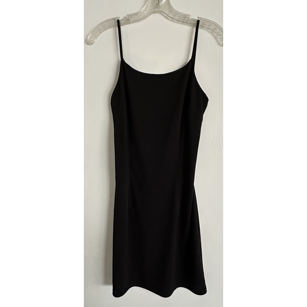 Vtg 90s Formula X‎ Black Backless Mini Dress Tie Back Sexy Clubwear Y2K Grunge